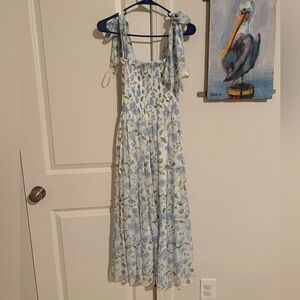 Hill House Home Ellie Nap Dress in Blue Peony Bouquet